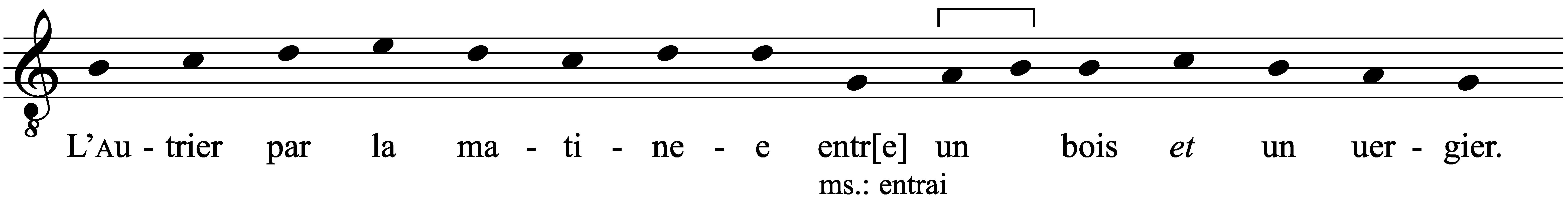 Work musical notation